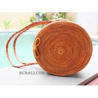 large circle handbags leather bali design